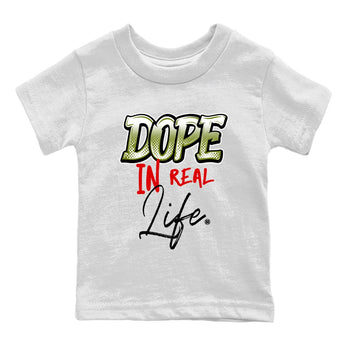 Air Jordan 1 Travis Scott Olive Sneaker Match Tees Dope In Real Life Sneaker Tees Air Jordan 1 Low x Travis Scott x Olive Sneaker Release Tees Kids Shirts White 2