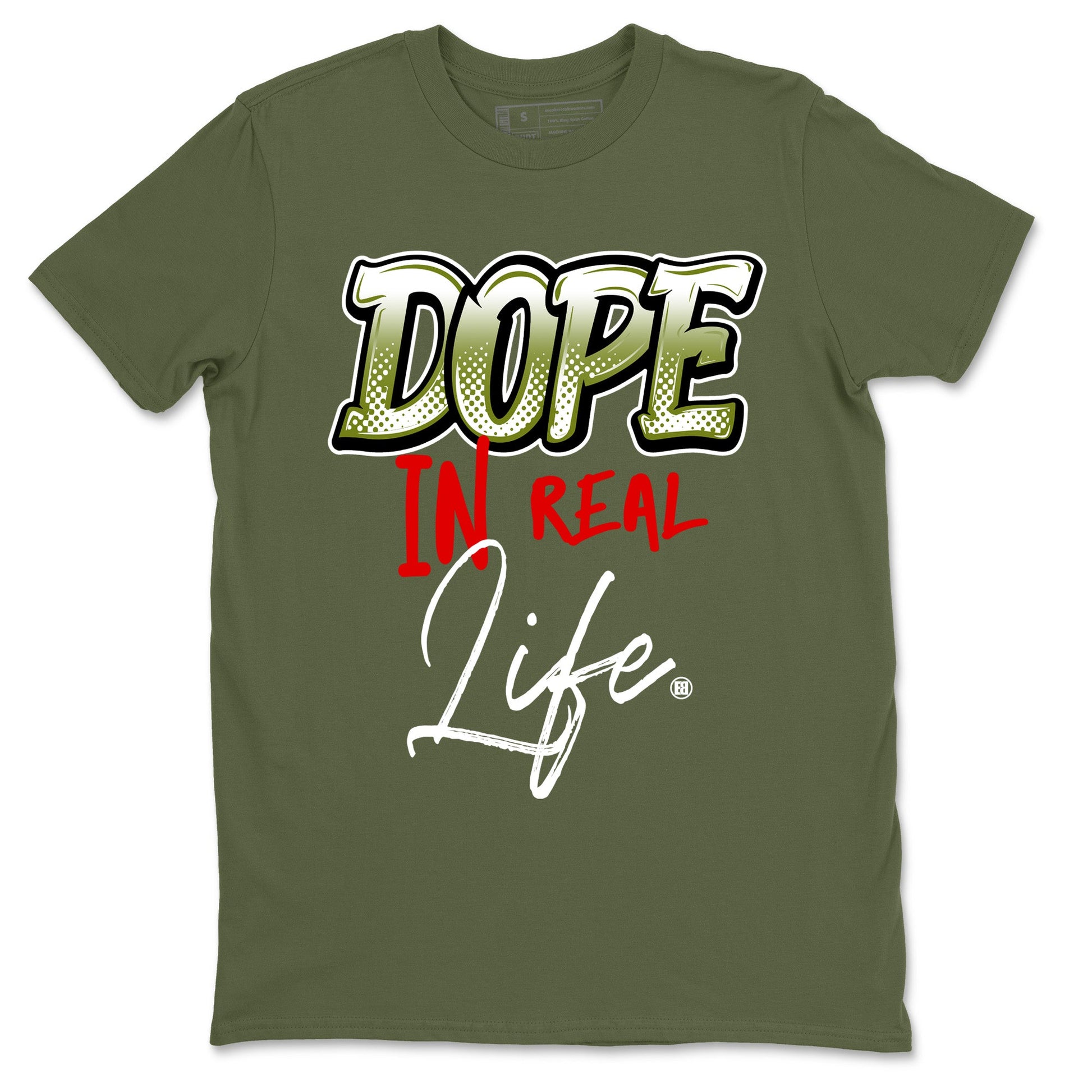 Air Jordan 1 Travis Scott Olive Sneaker Match Tees Dope In Real Life Sneaker Tees Air Jordan 1 Low x Travis Scott x Olive Sneaker Release Tees Unisex Shirts Kelly Green 2