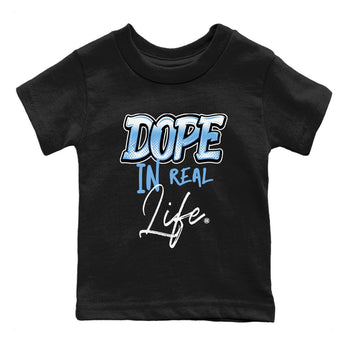 Air Jordan 1 Retro High OG UNC Toe Shirt to match Jordans Dope In Real Life Sneaker Tees Air Jordan 1 High OG UNC Toe SNRT Sneaker Release Tees Kids and Baby Tees Black 2