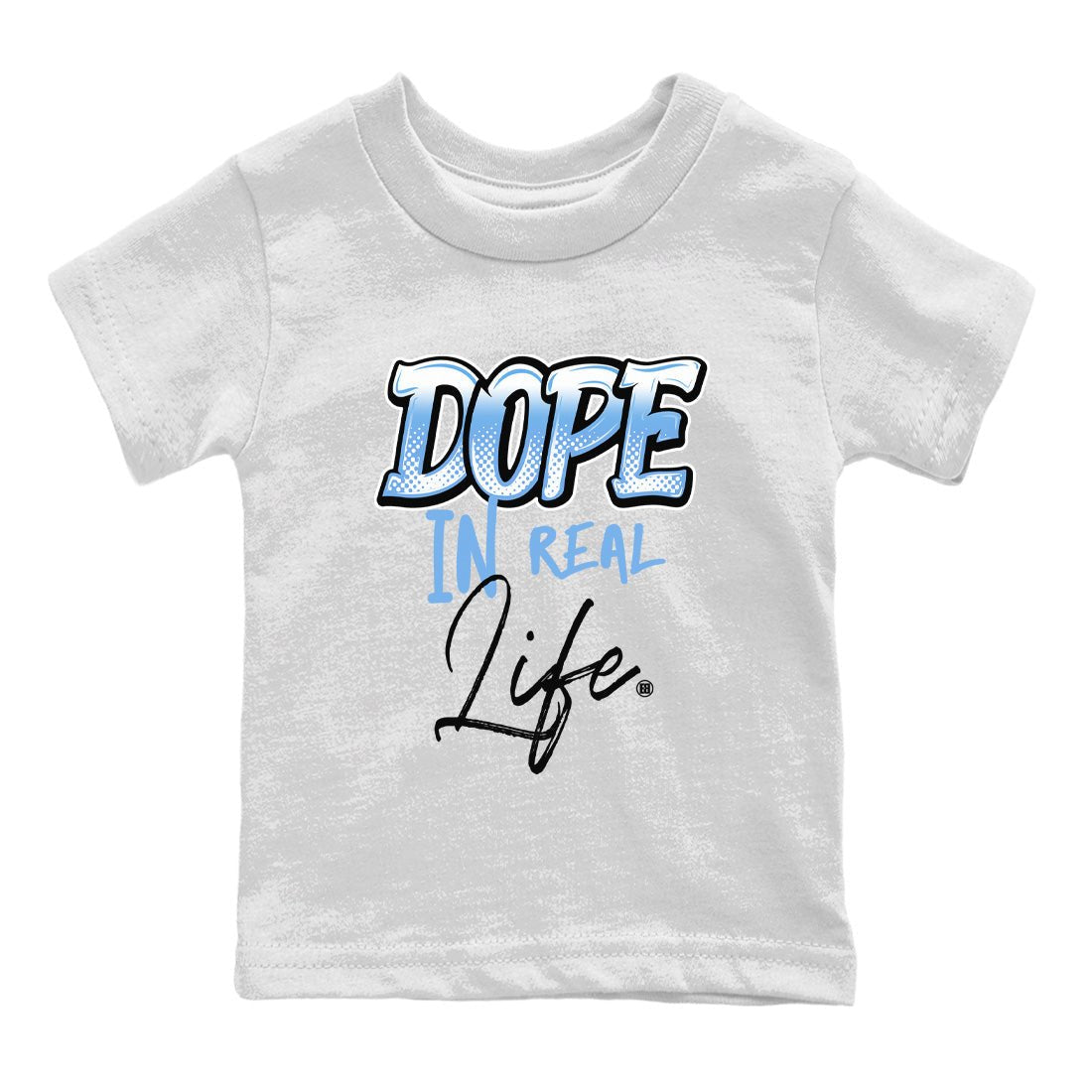 Air Jordan 1 Retro High OG UNC Toe Shirt to match Jordans Dope In Real Life Sneaker Tees Air Jordan 1 High OG UNC Toe SNRT Sneaker Release Tees Kids and Baby Tees White 2
