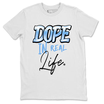 Air Jordan 1 Retro High OG UNC Toe Shirt to match Jordans Dope In Real Life Sneaker Tees Air Jordan 1 High OG UNC Toe SNRT Sneaker Release Tees Crew Neck T-Shirts White 2