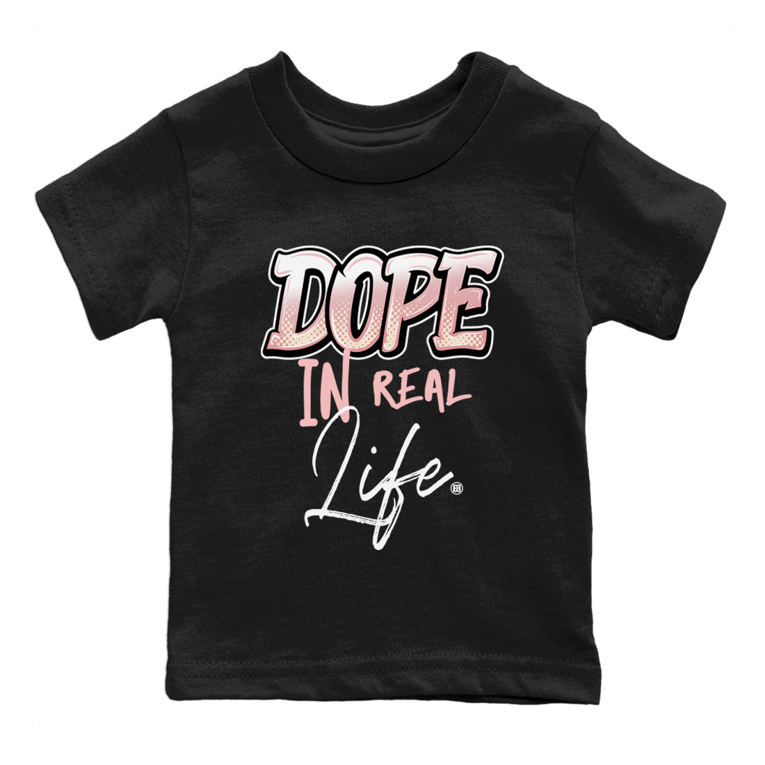 Air Jordan 1 Washed Pink Sneaker Match Tees Dope In Real Life Sneaker Tees Air Jordan 1 High OG WMNS Washed Pink Sneaker Release Tees Kids Shirts Black 2