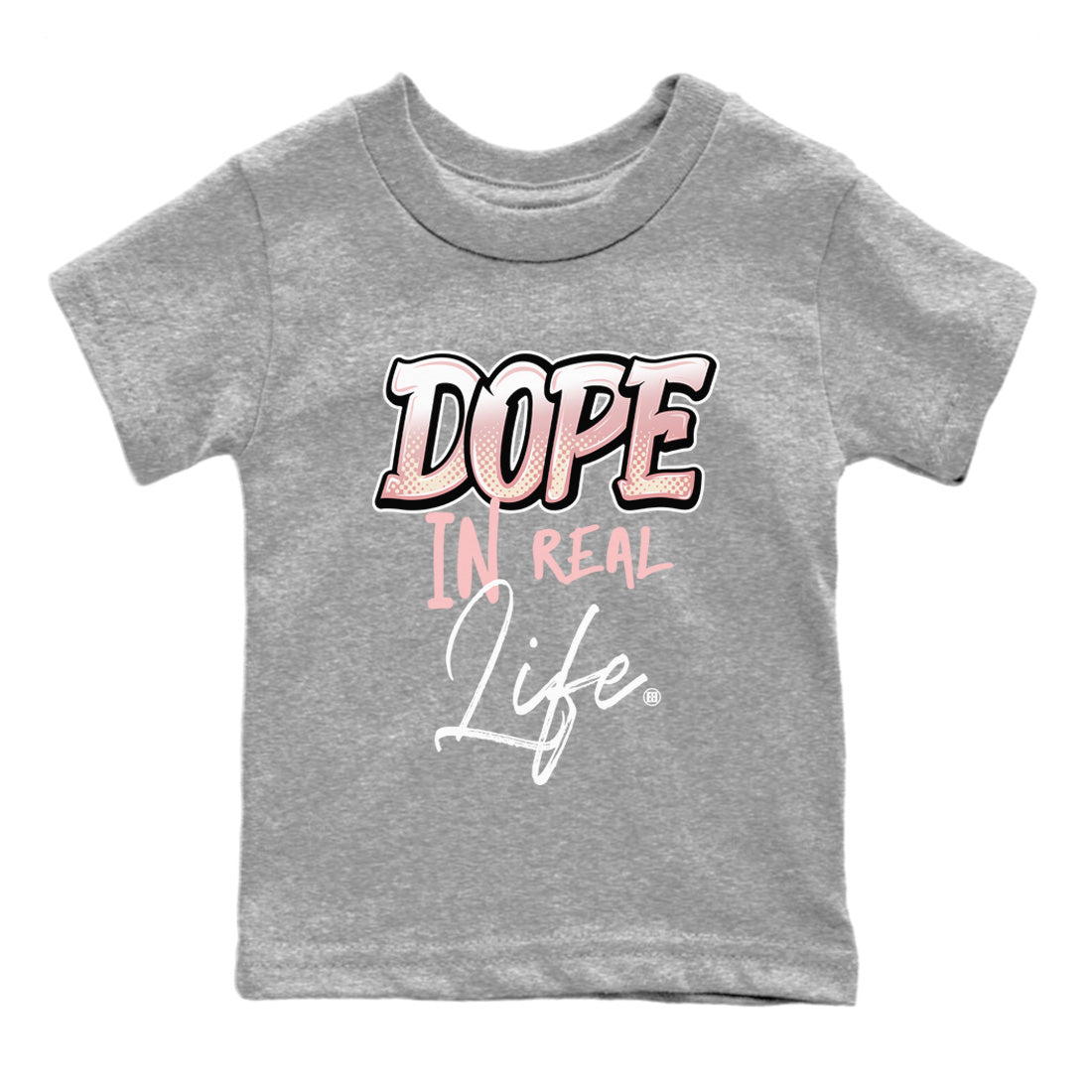 Air Jordan 1 Washed Pink Sneaker Match Tees Dope In Real Life Sneaker Tees Air Jordan 1 High OG WMNS Washed Pink Sneaker Release Tees Kids Shirts Heather Grey 2