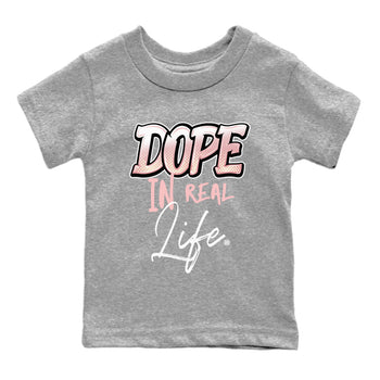 Air Jordan 1 Washed Pink Sneaker Match Tees Dope In Real Life Sneaker Tees Air Jordan 1 High OG WMNS Washed Pink Sneaker Release Tees Kids Shirts Heather Grey 2