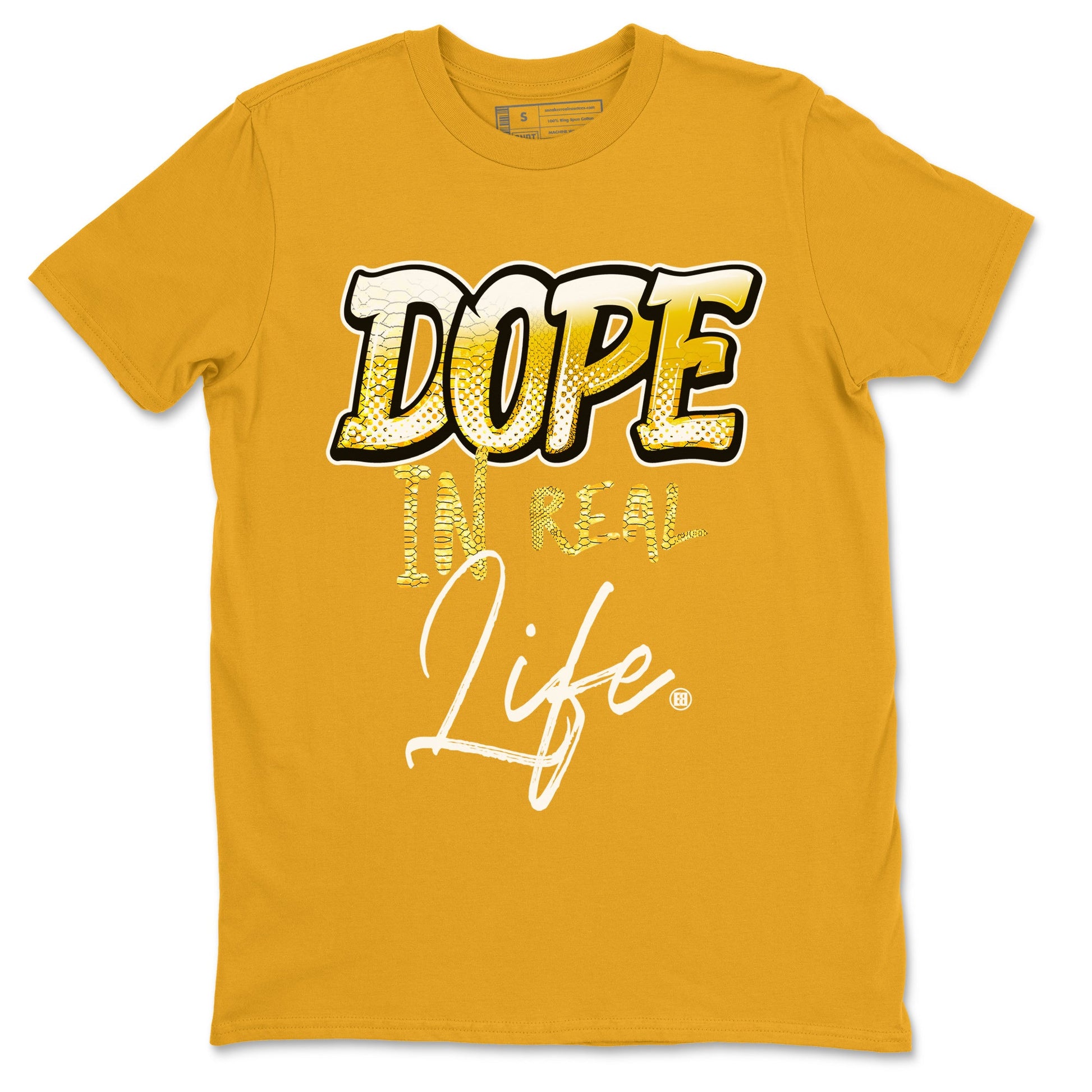 Air Jordan 11 Yellow Python Sneaker Match Tees Dope In Real Life Sneaker Tees Air Jordan 11 Yellow Snakeskin Sneaker Release Tees Unisex Shirts Gold 2