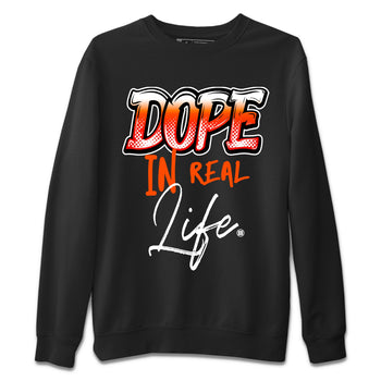 Air Jordan 12 Brilliant Orange Sneaker Match Tees Dope In Real Life Sneaker Tees 12s Brilliant Orange Tee Unisex Shirts Black 2