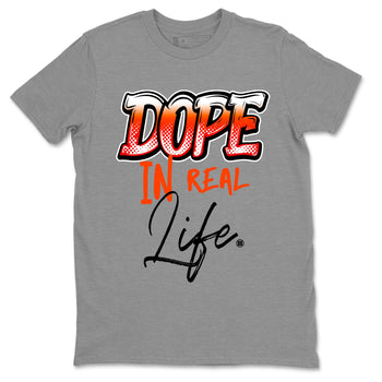 Air Jordan 12 Brilliant Orange Sneaker Match Tees Dope In Real Life Sneaker Tees 12s Brilliant Orange Tee Unisex Shirts Heather Grey 2