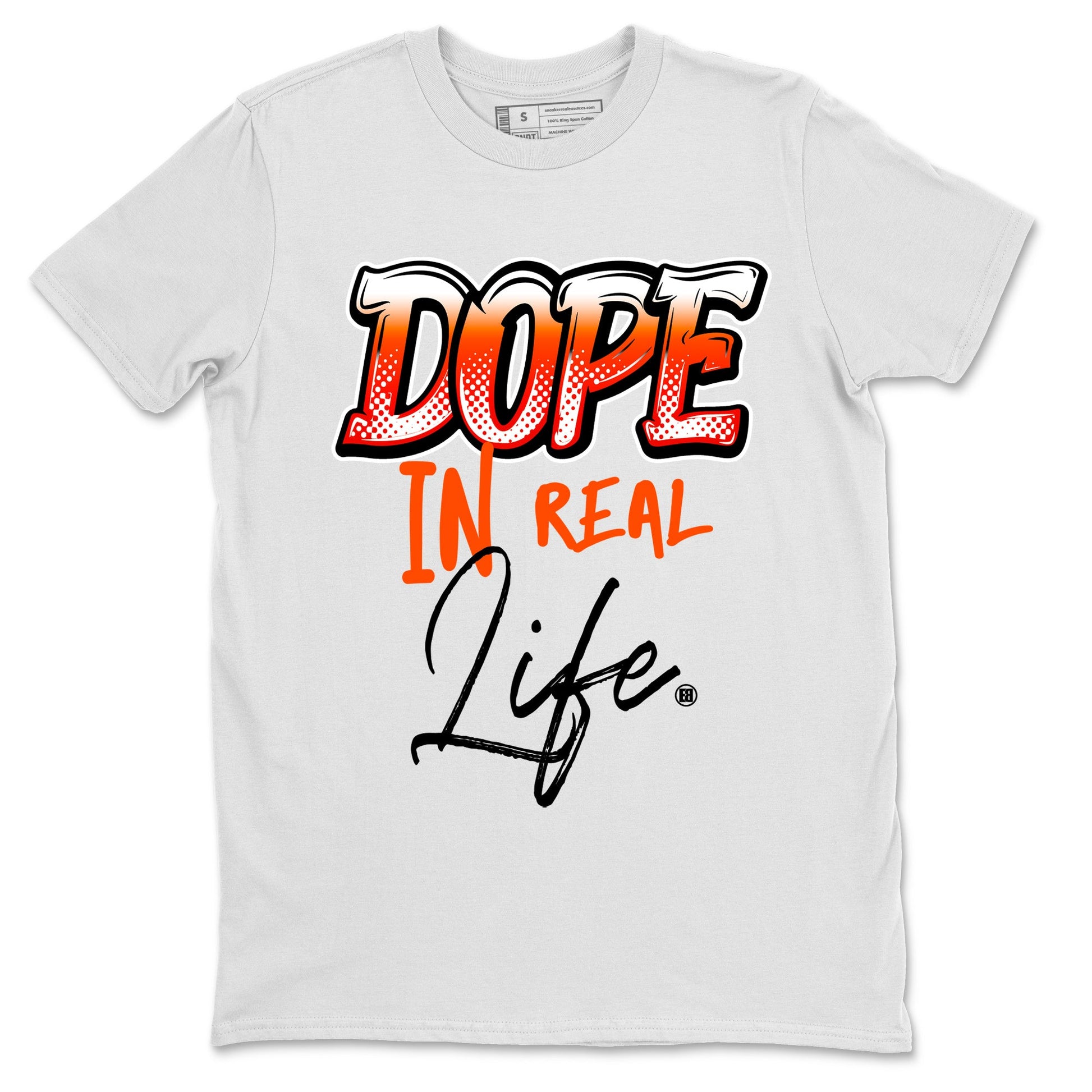 Air Jordan 12 Brilliant Orange Sneaker Match Tees Dope In Real Life Sneaker Tees 12s Brilliant Orange Tee Unisex Shirts White 2