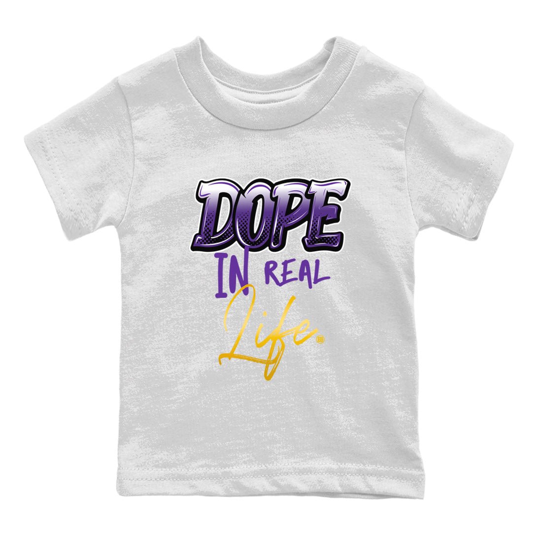 Air Jordan 12 Field Purple Sneaker Match Tees Dope In Real Life Sneaker Tees AJ12 Field Purple SNRT Sneaker Release Tees Kids Shirts White 2