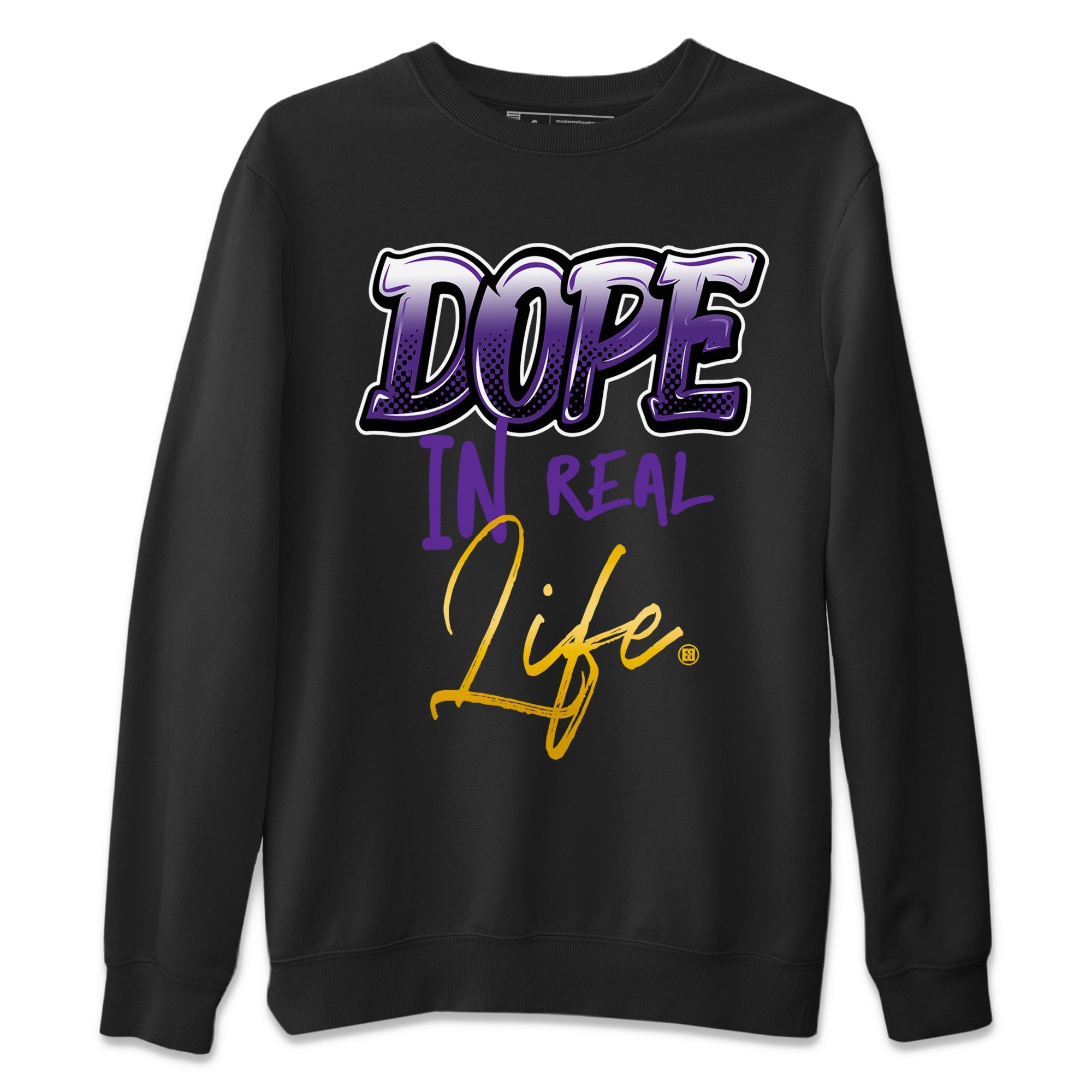 Air Jordan 12 Field Purple Sneaker Match Tees Dope In Real Life Sneaker Tees AJ12 Field Purple SNRT Sneaker Release Tees Unisex Shirts Black 2