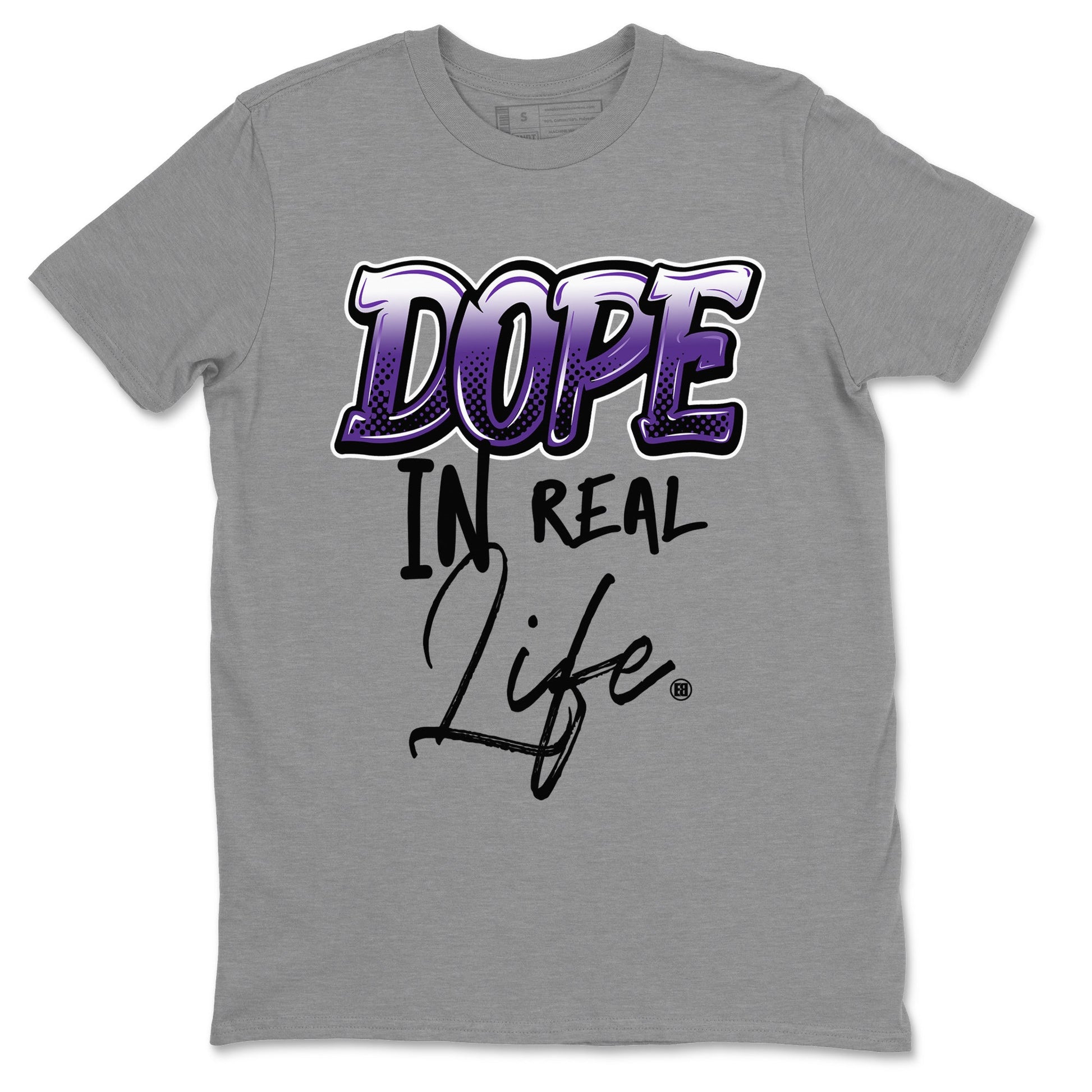 Air Jordan 12 Field Purple Sneaker Match Tees Dope In Real Life Sneaker Tees AJ12 Field Purple SNRT Sneaker Release Tees Unisex Shirts Heather Grey 2
