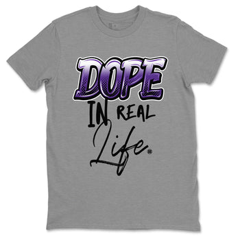 Air Jordan 12 Field Purple Sneaker Match Tees Dope In Real Life Sneaker Tees AJ12 Field Purple SNRT Sneaker Release Tees Unisex Shirts Heather Grey 2