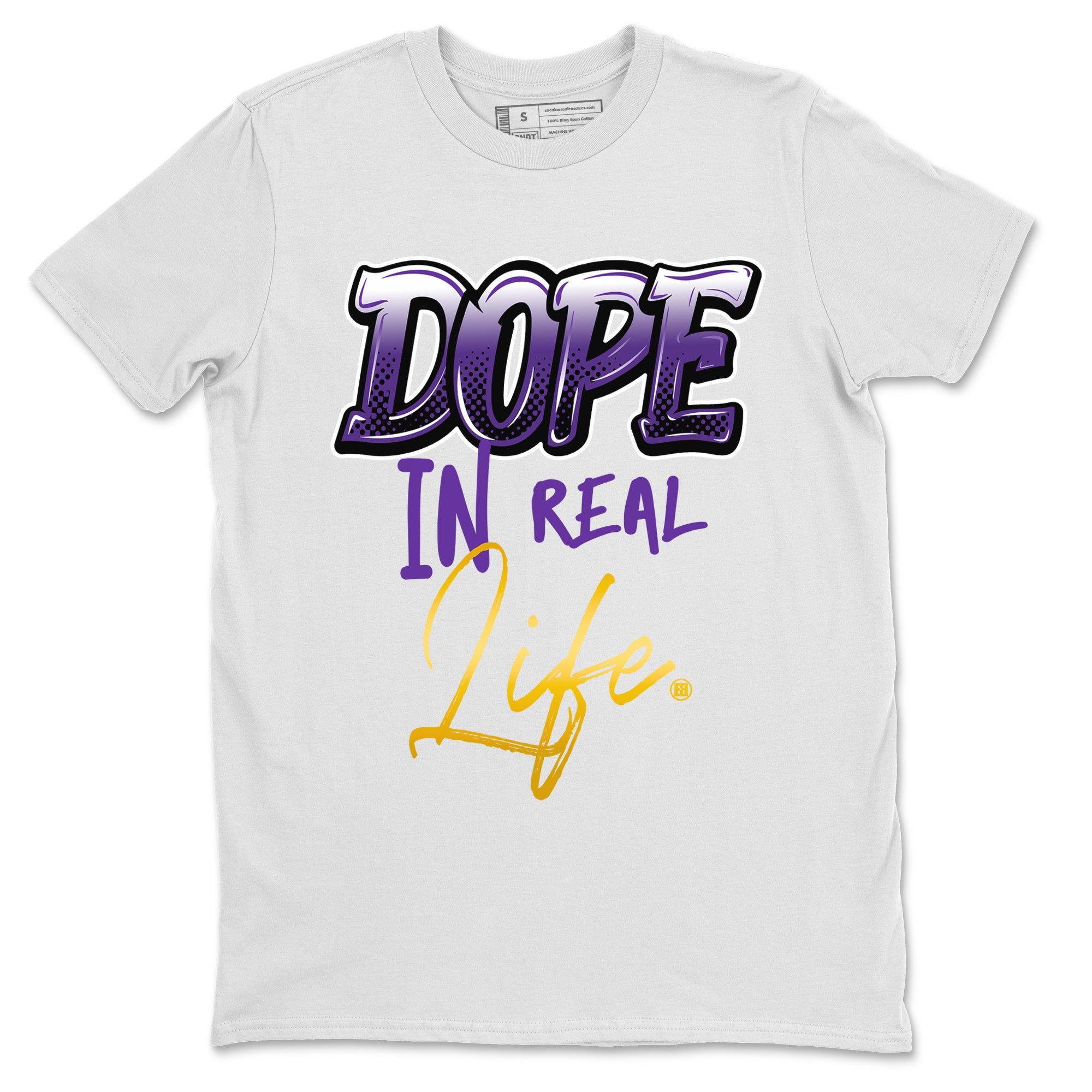Air Jordan 12 Field Purple Sneaker Match Tees Dope In Real Life Sneaker Tees AJ12 Field Purple SNRT Sneaker Release Tees Unisex Shirts White 2
