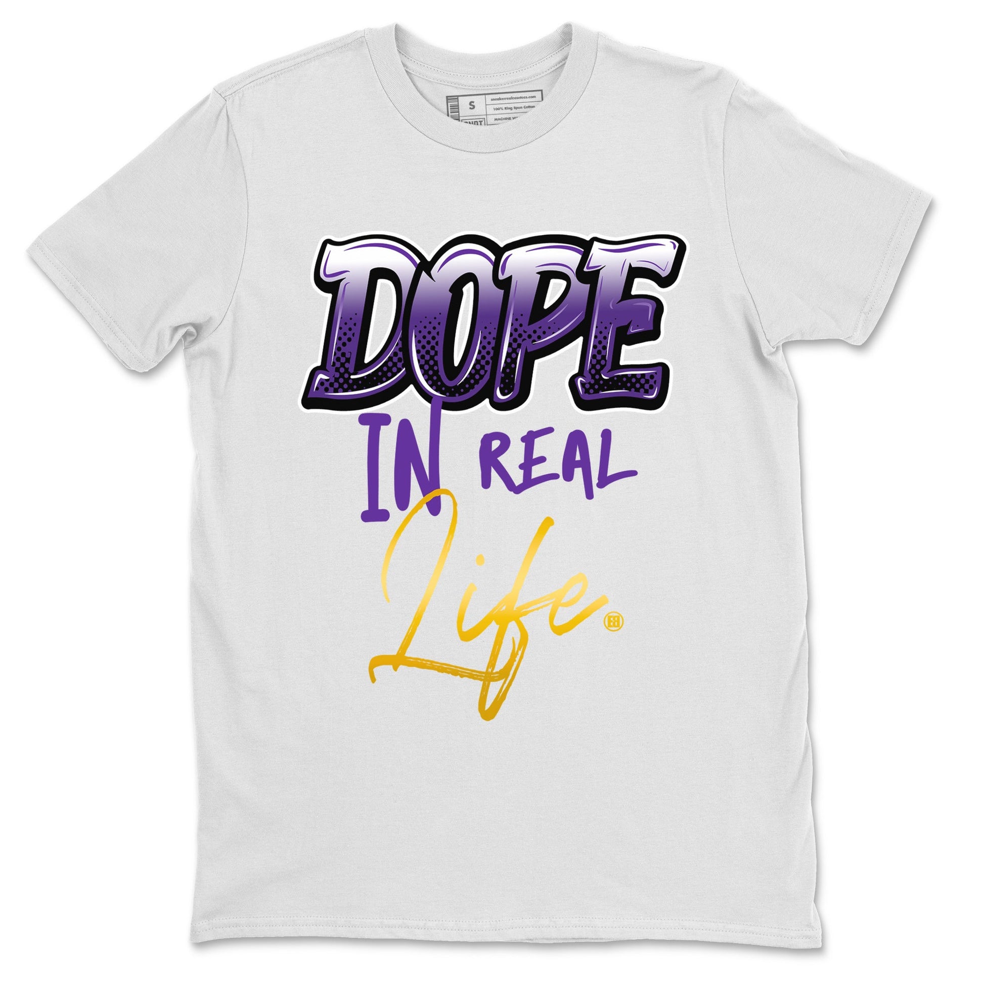 Air Jordan 12 Field Purple Sneaker Match Tees Dope In Real Life Sneaker Tees AJ12 Field Purple SNRT Sneaker Release Tees Unisex Shirts White 2