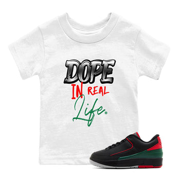 Air Jordan 2 Low Christmas shirt to match jordans Speicla Holiday Christmas Shirts Dope In Real Life sneaker tees Air Jordan 2 Christmas SNRT Sneaker Tees Sneaker Matching Shirt Baby Toddler White 1 T-Shirt