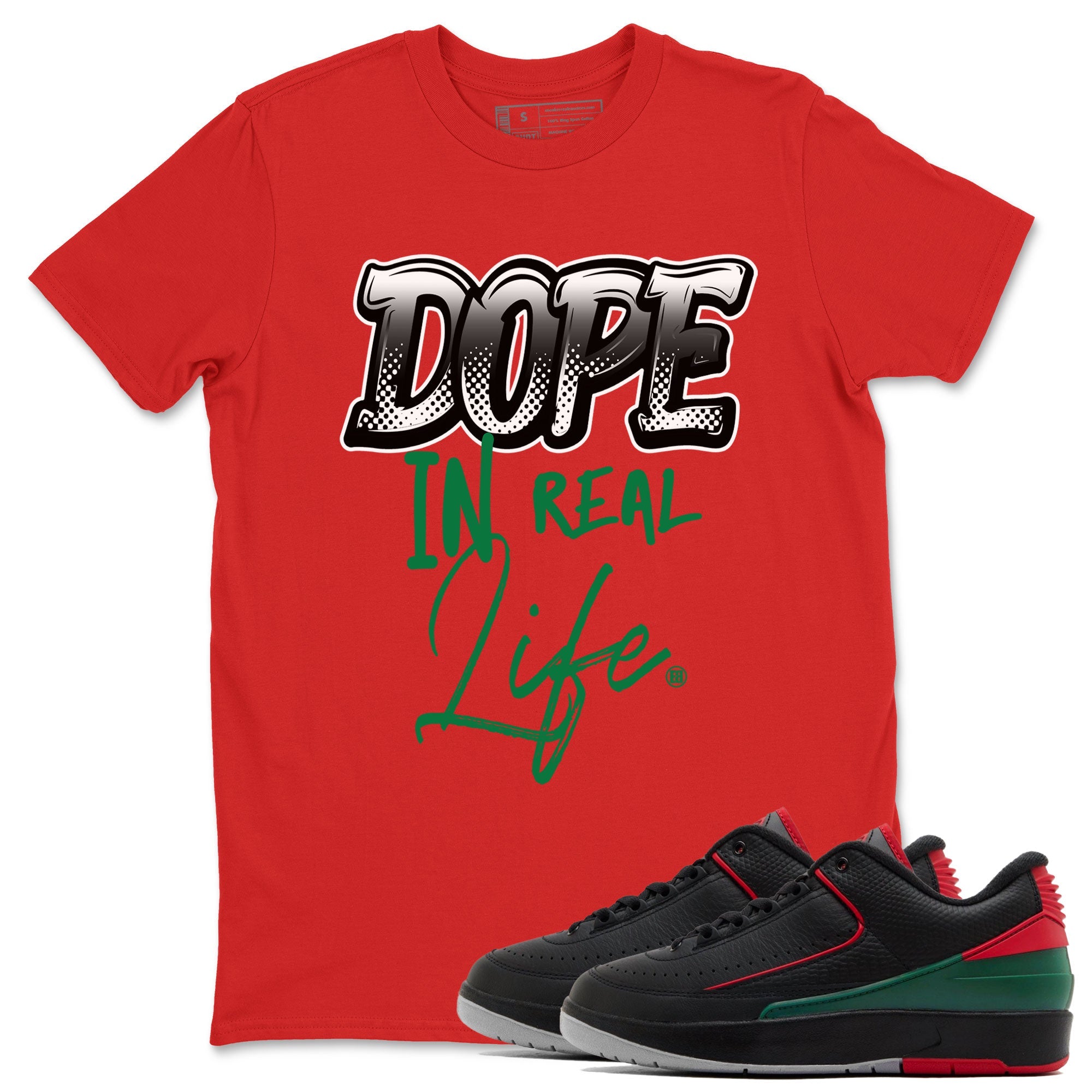 Air Jordan 2 Low Christmas shirt to match jordans Speicla Holiday Christmas Shirts Dope In Real Life sneaker tees Air Jordan 2 Christmas SNRT Sneaker Tees Sneaker Matching Shirt Unisex Red 1 T-Shirt