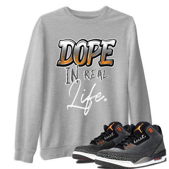 Air Jordan 3 Retro Fear shirt to match jordans Dope In Real Life sneaker tees Air Jordan 3 Fear SNRT Sneaker Release Tees Unisex Heather Grey 1 T-Shirt