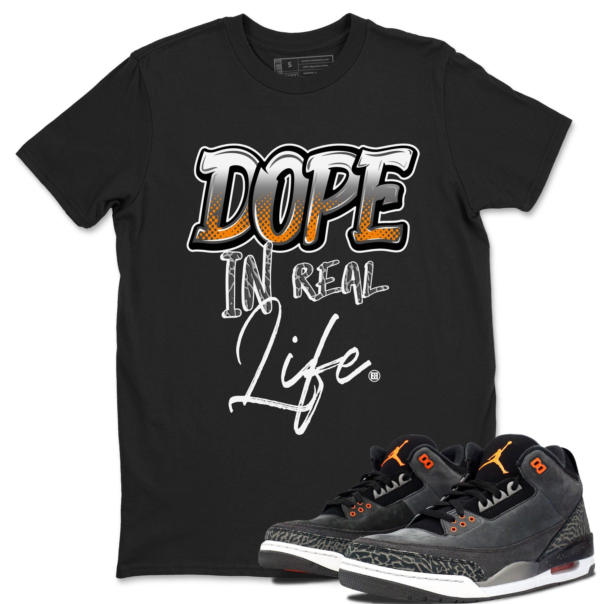 Air Jordan 3 Retro Fear shirt to match jordans Dope In Real Life sneaker tees Air Jordan 3 Fear SNRT Sneaker Release Tees Unisex Black 1 T-Shirt
