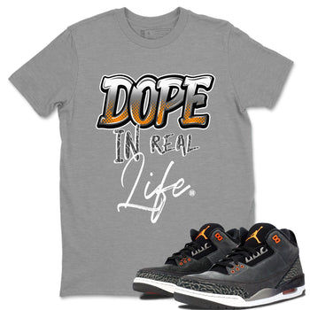 Air Jordan 3 Retro Fear shirt to match jordans Dope In Real Life sneaker tees Air Jordan 3 Fear SNRT Sneaker Release Tees Unisex Heather Grey 1 T-Shirt