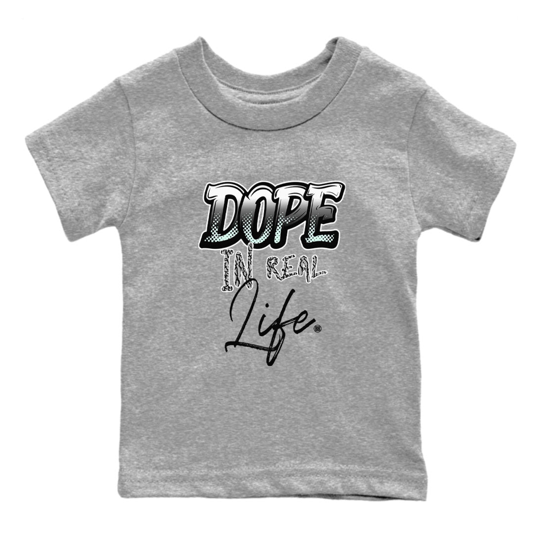 3s Green Glow shirt to match jordans Dope In Real Life sneaker tees Air Jordan 3 Green Glow SNRT sneaker release tees baby toddler Heather Grey 2 cotton Shirt