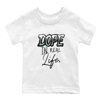 3s Green Glow shirt to match jordans Dope In Real Life sneaker tees Air Jordan 3 Green Glow SNRT sneaker release tees baby toddler White 2 cotton Shirt