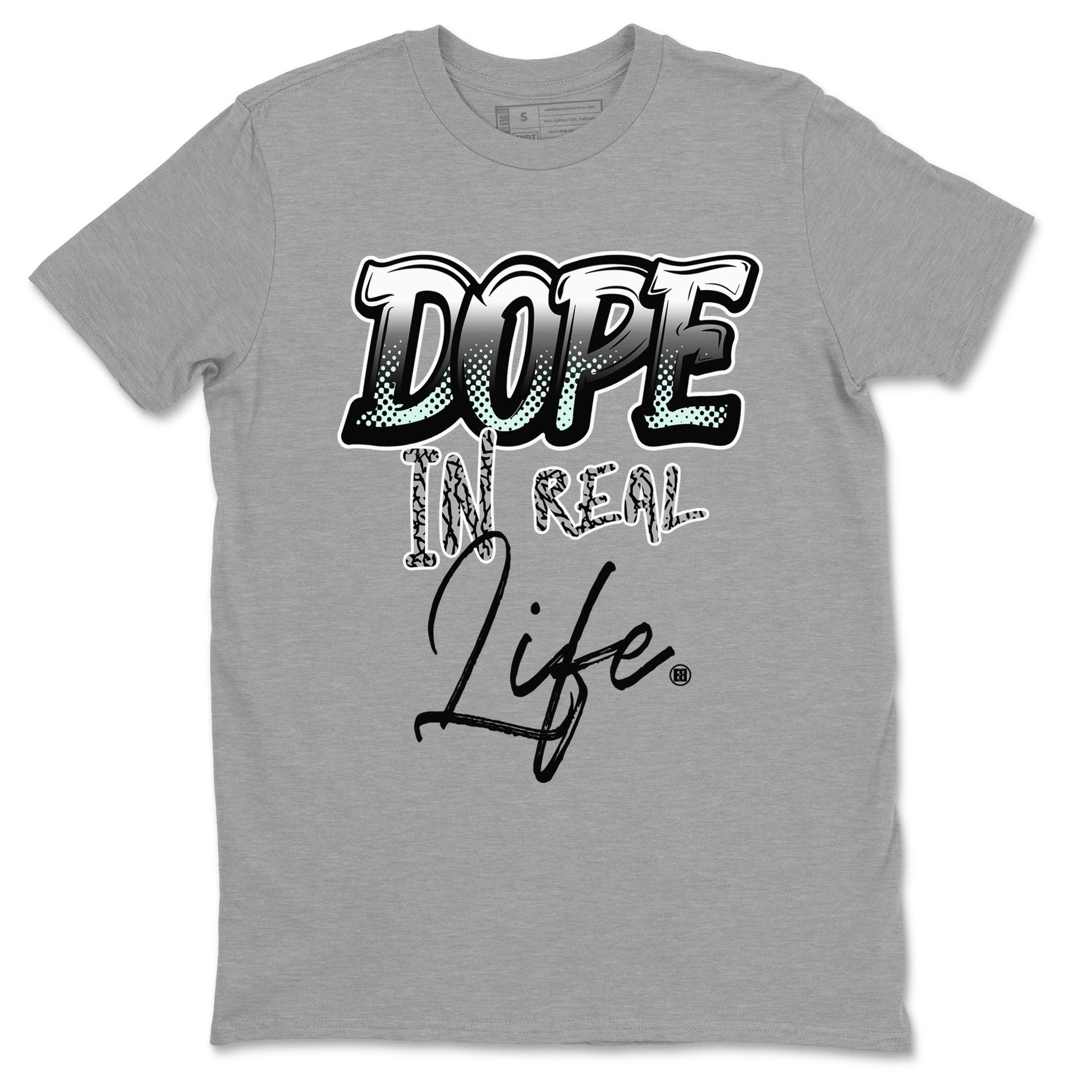 3s Green Glow shirt to match jordans Dope In Real Life sneaker tees Air Jordan 3 Green Glow SNRT Sneaker Release Tees unisex cotton Heather Grey 2 crew neck shirt