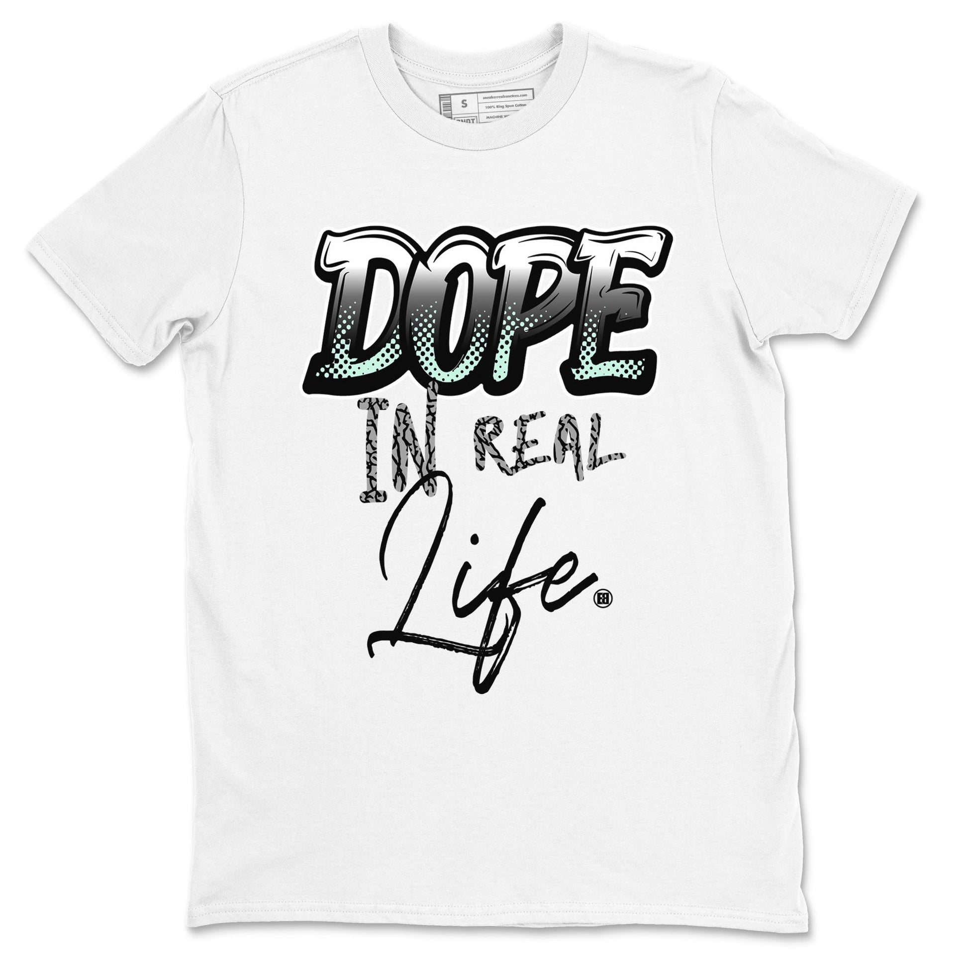 3s Green Glow shirt to match jordans Dope In Real Life sneaker tees Air Jordan 3 Green Glow SNRT Sneaker Release Tees unisex cotton White 2 crew neck shirt