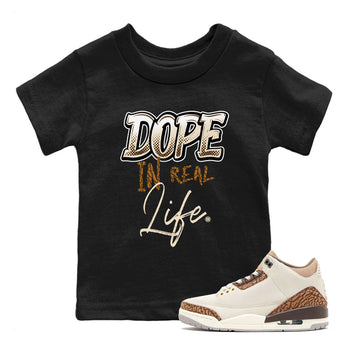 Air Jordan 3 Palomino shirt to match jordans Dope In Real Life sneaker tees Air Jordan 3 Palomino SNRT Sneaker Release Tees Baby Toddler Kids Black 1 T-Shirt