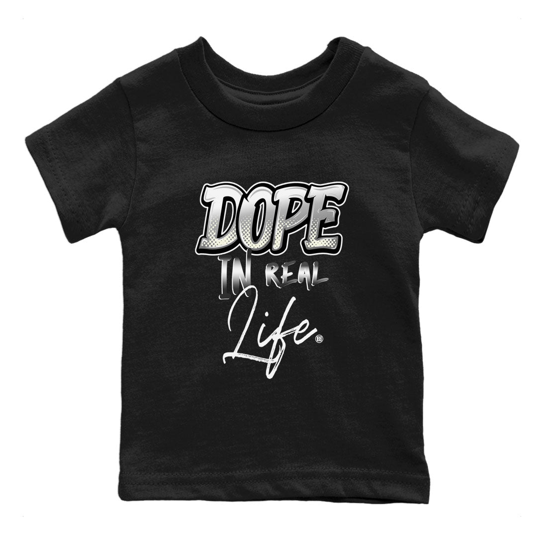AJ4 Frozen Moments shirt to match jordans Dope In Real Life sneaker tees Crew Neck AJ4 Frozen Moments SNRT Sneaker Release Tees Baby Toddler Black 2 T-Shirt