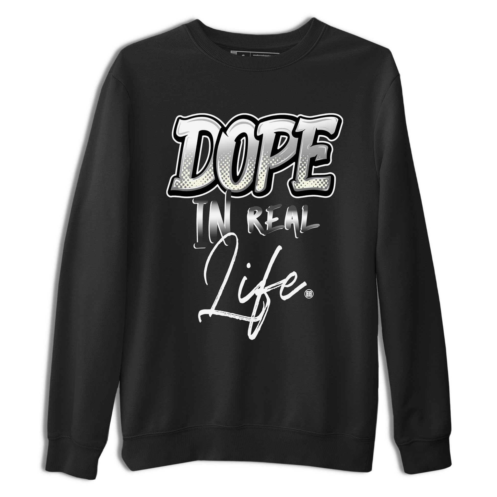 AJ4 Frozen Moments shirt to match jordans Dope In Real Life sneaker tees Crew Neck AJ4 Frozen Moments SNRT Sneaker Release Tees Unisex Casual Shirts Black 2 T-Shirt