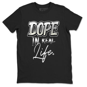 AJ4 Frozen Moments shirt to match jordans Dope In Real Life sneaker tees Crew Neck AJ4 Frozen Moments SNRT Sneaker Release Tees Unisex Casual Shirts Black 2 T-Shirt