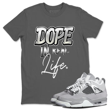 AJ4 Frozen Moments shirt to match jordans Dope In Real Life sneaker tees Crew Neck AJ4 Frozen Moments SNRT Sneaker Release Tees Unisex Casual Shirts Cool Grey 1 T-Shirt