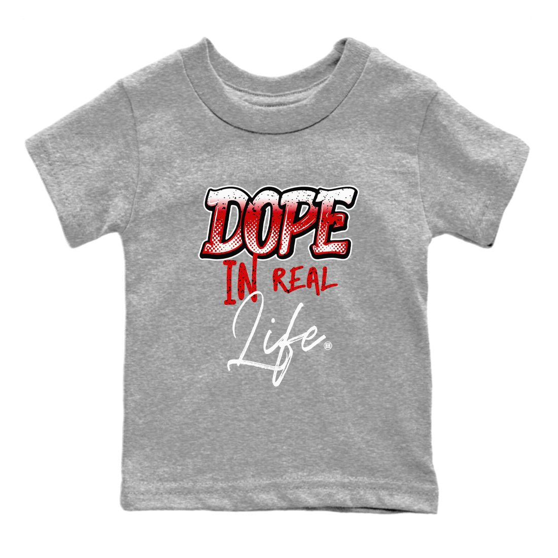 Jordan 4 Red Cement Tees Outfits Dope In Real Life Sneaker Tees Air Jordan 4 Red Cement Sneaker Release Tees Kids Shirts Heather Grey 2