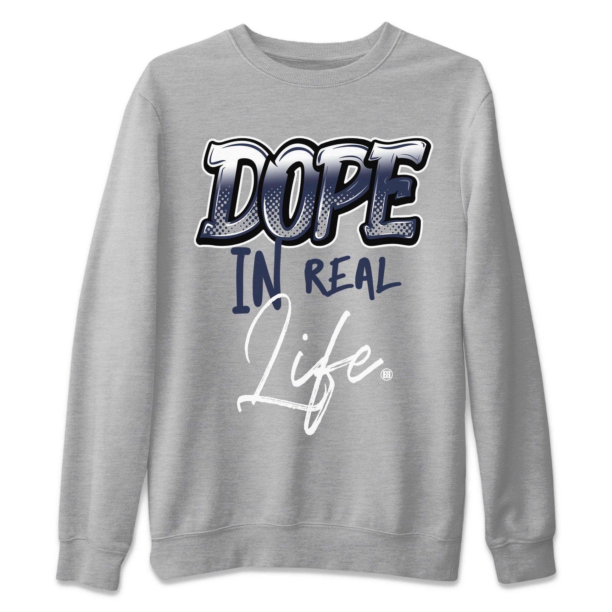 Jordan 5 Retro Midnight Navy shirt to match jordans Dope In Real Life sneaker tees Air Jordan 5 Midnight Navy SNRT Sneaker Release Tees Unisex Heather Grey 2 T-Shirt