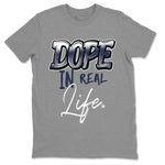 Jordan 5 Retro Midnight Navy shirt to match jordans Dope In Real Life sneaker tees Air Jordan 5 Midnight Navy SNRT Sneaker Release Tees Unisex Heather Grey 2 T-Shirt