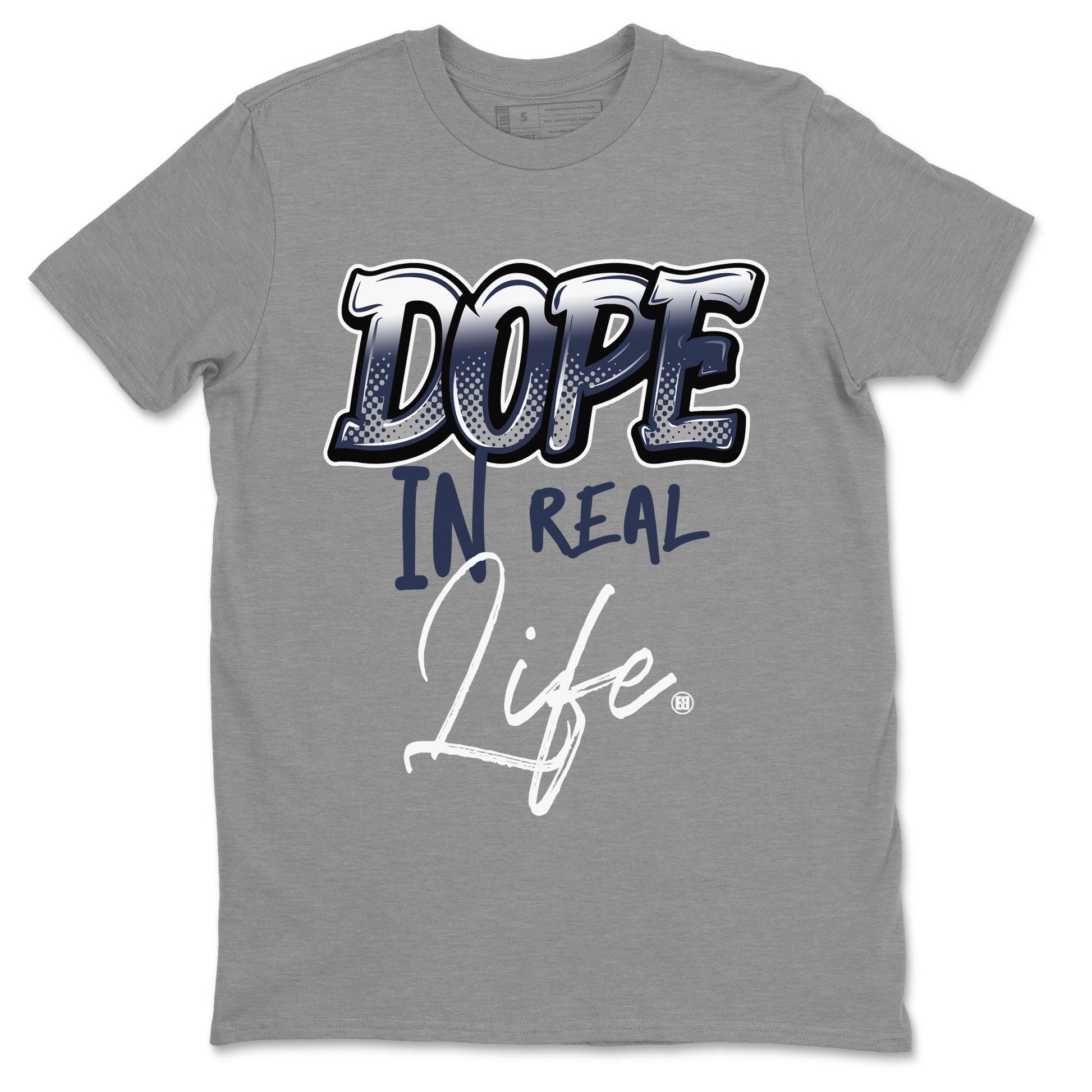 Jordan 5 Retro Midnight Navy shirt to match jordans Dope In Real Life sneaker tees Air Jordan 5 Midnight Navy SNRT Sneaker Release Tees Unisex Heather Grey 2 T-Shirt