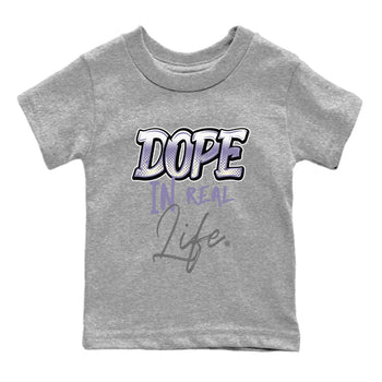 Air Jordan 5 Indigo Haze Sneaker Match Tees Dope In Real Life 5s Indigo Haze Tee Sneaker Release Tees Kids Shirts Heather Grey 2