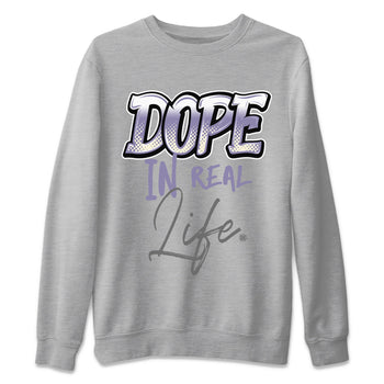 Air Jordan 5 Indigo Haze Sneaker Match Tees Dope In Real Life 5s Indigo Haze Tee Sneaker Release Tees Unisex Shirts Heather Grey 2