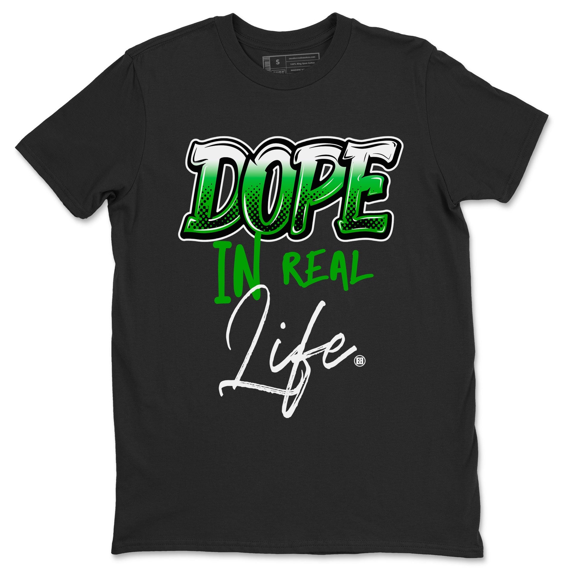 Jordan 5 Retro Lucky Green shirt to match jordans Dope In Real Life sneaker tees 5s Lucky Green SNRT Sneaker Release Tees unisex cotton Black 2 crew neck shirt