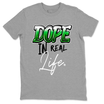 Jordan 5 Retro Lucky Green shirt to match jordans Dope In Real Life sneaker tees 5s Lucky Green SNRT Sneaker Release Tees unisex cotton Heather Grey 2 crew neck shirt