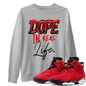 Air Jordan 6 Toro Bravo Sneaker Match Tees Dope In Real Life Sneaker Tees Air Jordan 6 Toro Sneaker Release Tees Unisex Shirts Heather Grey 1