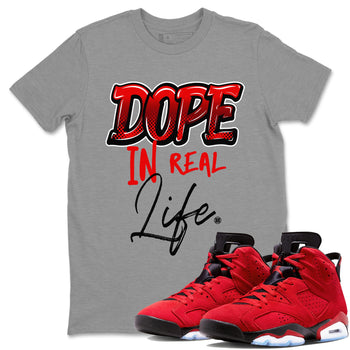 Air Jordan 6 Toro Bravo Dope In Real Life Crew Neck Sneaker Tees Air Jordan 6 Toro Sneaker T-Shirts Size Chart