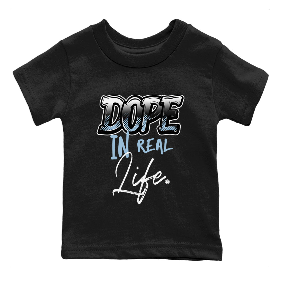 Air Jordan 7 Chambray Sneaker Match Tees Dope In Real Life Sneaker Tees AJ7 Chambray SNRT Sneaker Release Tees Kids Shirts Black 2