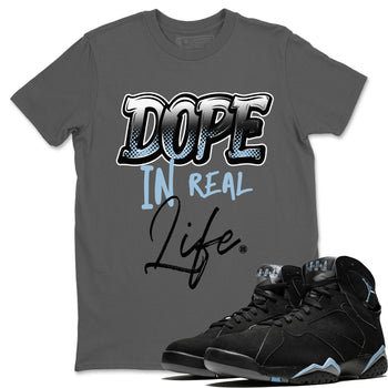 Air Jordan 7 Chambray Sneaker Match Tees Dope In Real Life Sneaker Tees AJ7 Chambray SNRT Sneaker Release Tees Unisex Shirts Cool Grey 1