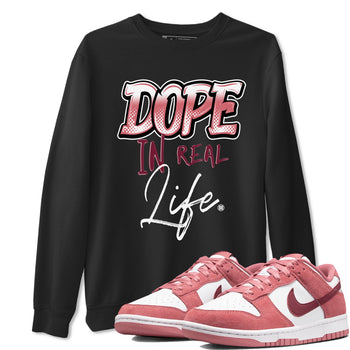 Dunk Low Valentine's Day shirt to match jordans Dope In Real Life sneaker tees Dunk Valentines Day 2024 SNRT Sneaker Tees Casual Crew Neck T-Shirt Unisex Black 1 T-Shirt