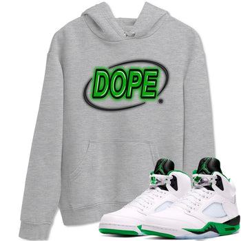 AJ5 Retro Lucky Green shirt to match jordans Dope Neon Sign sneaker tees Air Jordan 5 Lucky Green SNRT Sneaker Tees Unisex Heather Grey 1 T-Shirt