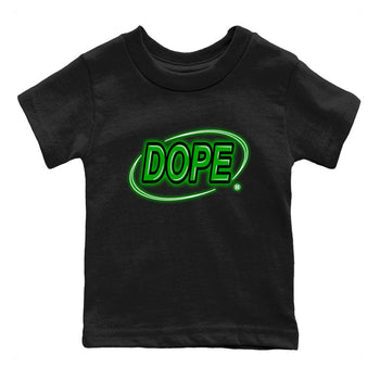 AJ5 Retro Lucky Green shirt to match jordans Dope Neon Sign sneaker tees Air Jordan 5 Lucky Green SNRT Sneaker Tees Baby Toddler Black 2 T-Shirt