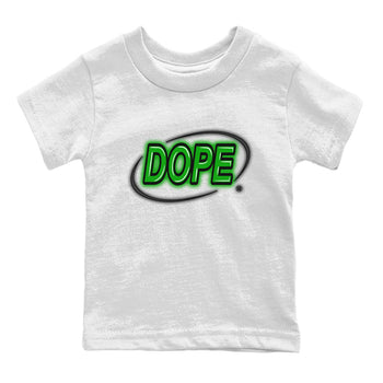 AJ5 Retro Lucky Green shirt to match jordans Dope Neon Sign sneaker tees Air Jordan 5 Lucky Green SNRT Sneaker Tees Baby Toddler White 2 T-Shirt