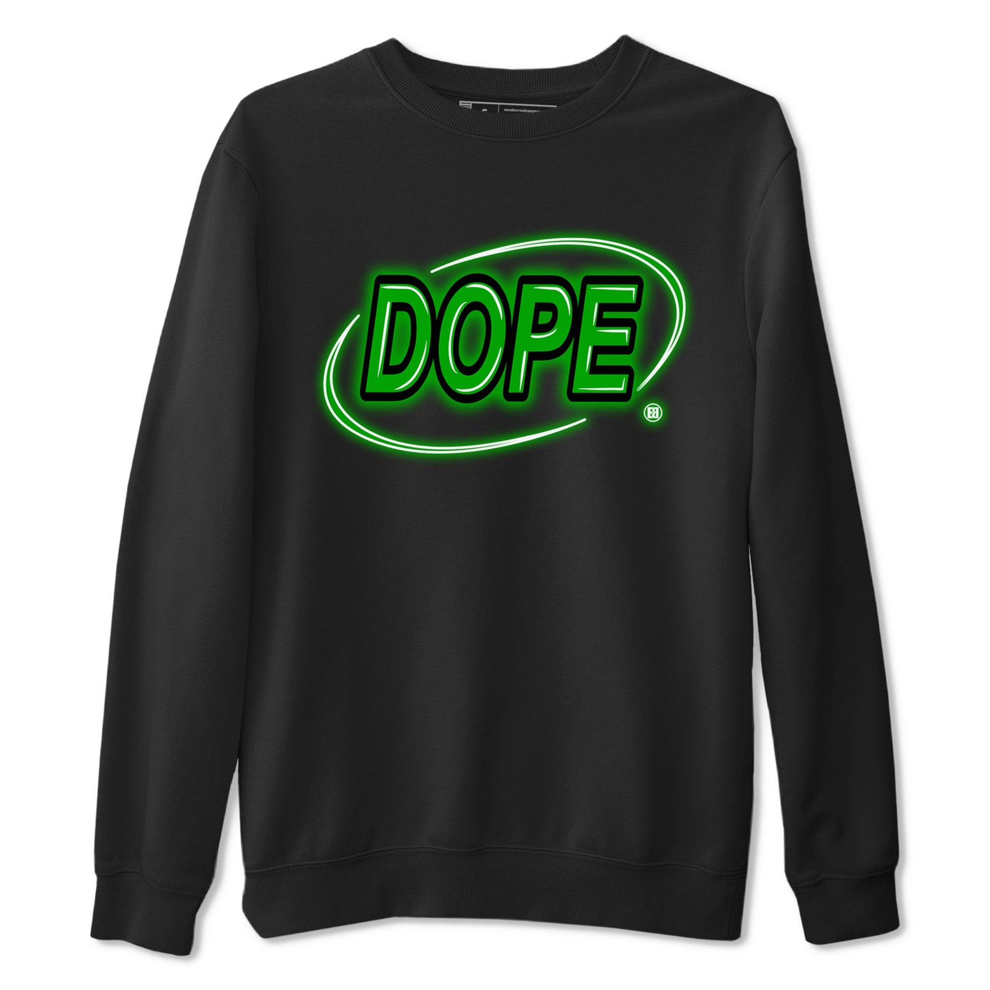 AJ5 Retro Lucky Green shirt to match jordans Dope Neon Sign sneaker tees Air Jordan 5 Lucky Green SNRT Sneaker Tees Unisex Black 2 T-Shirt