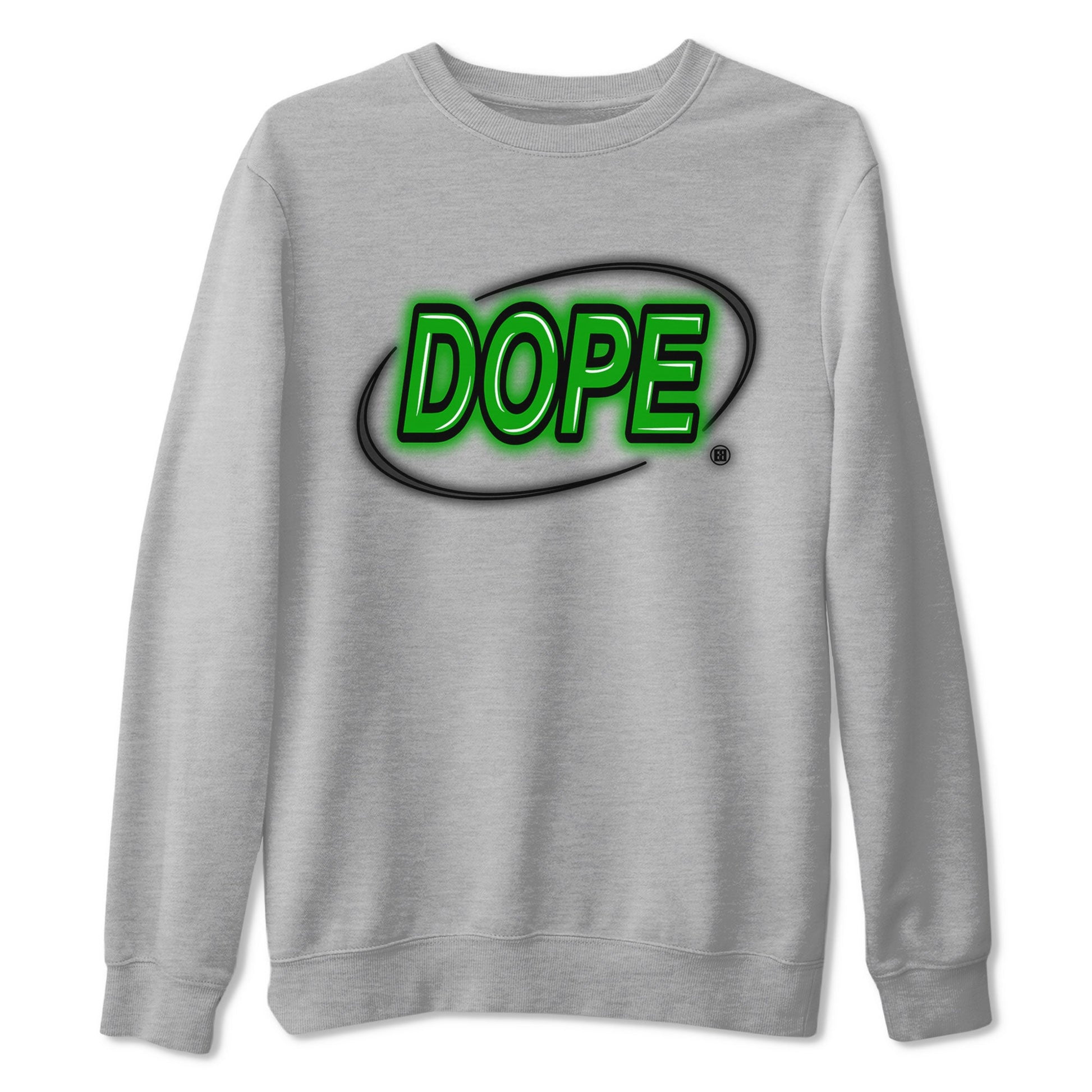 AJ5 Retro Lucky Green shirt to match jordans Dope Neon Sign sneaker tees Air Jordan 5 Lucky Green SNRT Sneaker Tees Unisex Heather Grey 2 T-Shirt